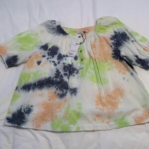 Elizabeth & James L s/s cotton blouse NWT